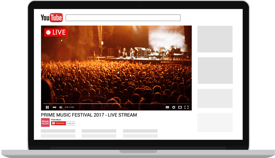 Comment streamer un évènement sur YouTube : Voici ce à quoi votre stream en direct va ressembler.