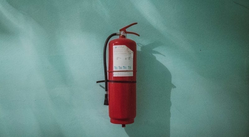Health and safety for events: Keep a fire extinguisher handy