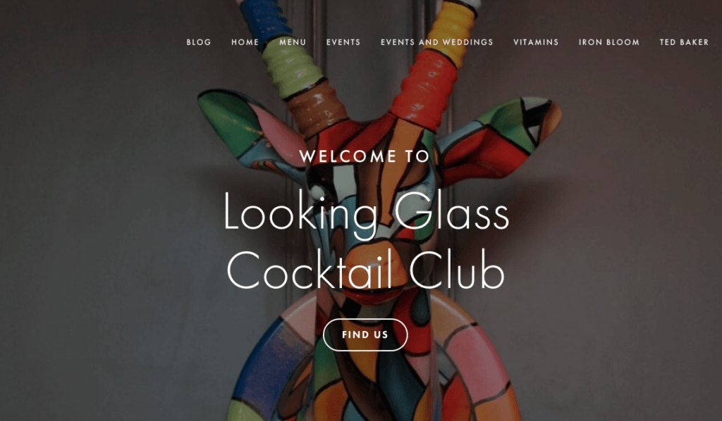 Unique Event Spaces: Looking Glass Cocktail Club.