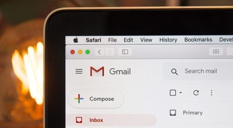 Gmail on a mobile phone