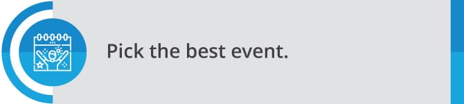 Association event management tip #1: Pick the best event