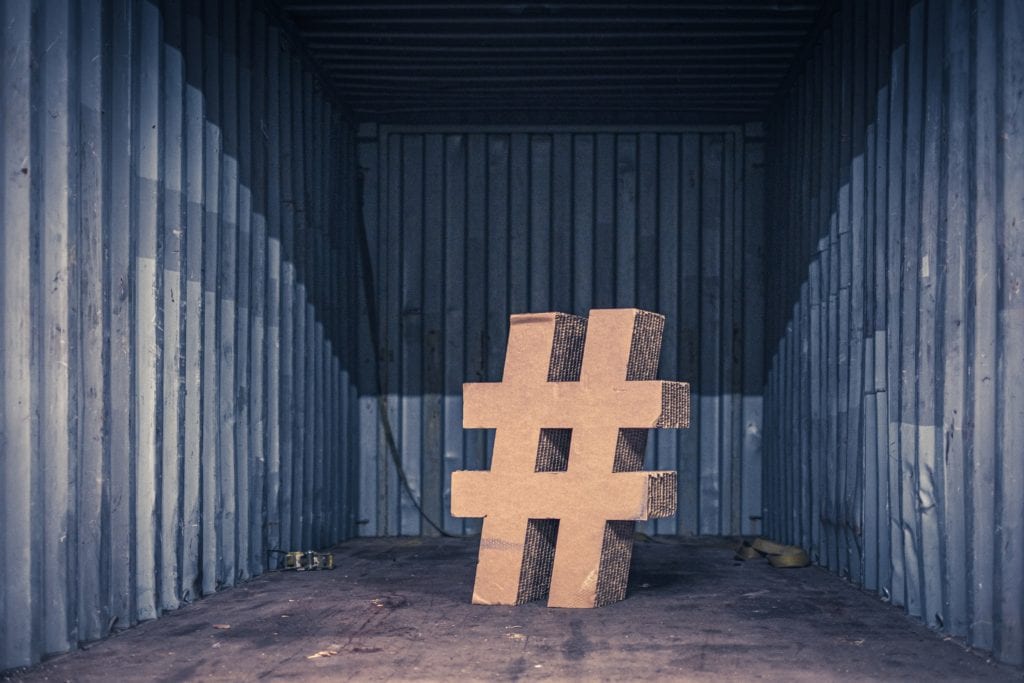 How to spread the word about an event: Make sure your event hashtag is impossible to miss.